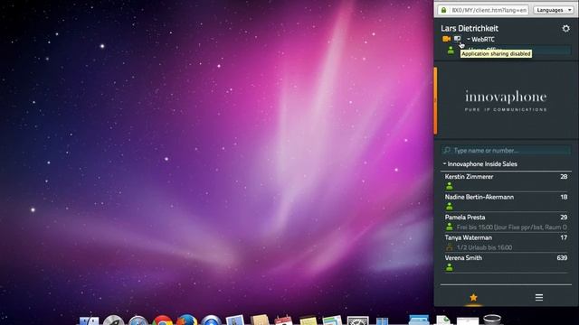 innovaphone WebRTC on Mac OS смотреть онлайн