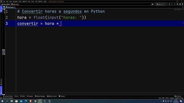 Convertir horas a segundos en Python смотреть онлайн