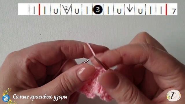 Ажурный волнистый узор спицами для летних вещей, видеоурок смотреть онлайн