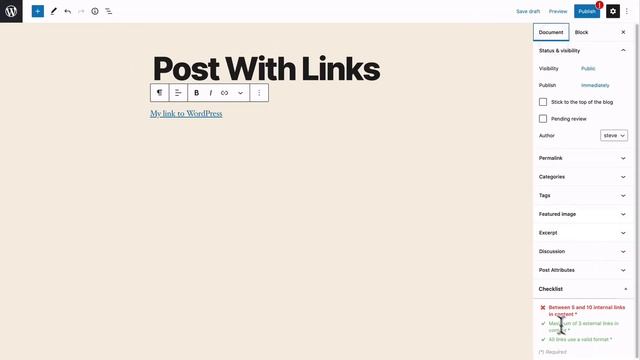 Check WordPress Posts for Broken Links and Number of Links with PublishPress Checklists смотреть онлайн