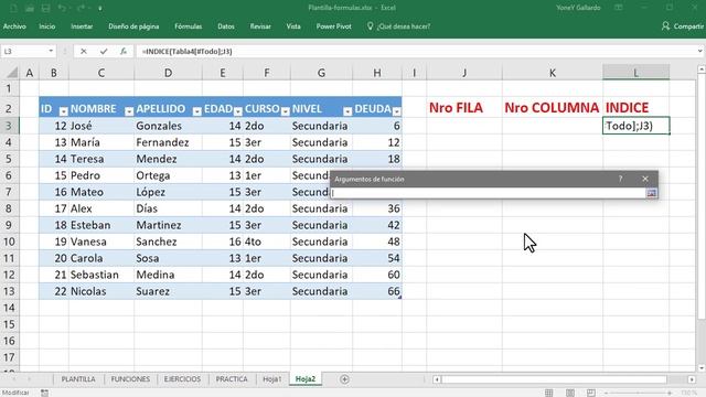 Función ÍNDICE en Excel смотреть онлайн