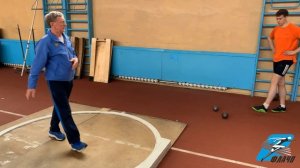 Костицын Юрий Иванович. Техника толкания ядра. Основные моменты.