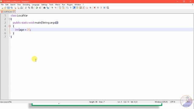 08 Variables / Local Variable in Java смотреть онлайн