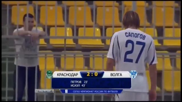 Сапогов благодарит единственного болельщика 'Волги' смотреть онлайн