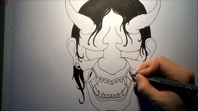 How To Draw A Hannya Mask / Oni смотреть онлайн