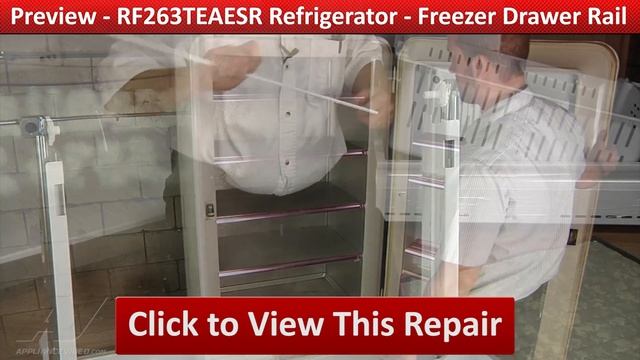 Samsung Refrigerator - Grinding Noise in Freezer Doors - Drawer Rail Left Repair & Diagnostic смотреть онлайн