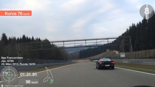 DSK 23.3.15 Spa-Francorchamps - 3:03.72 - Toyota GT86
