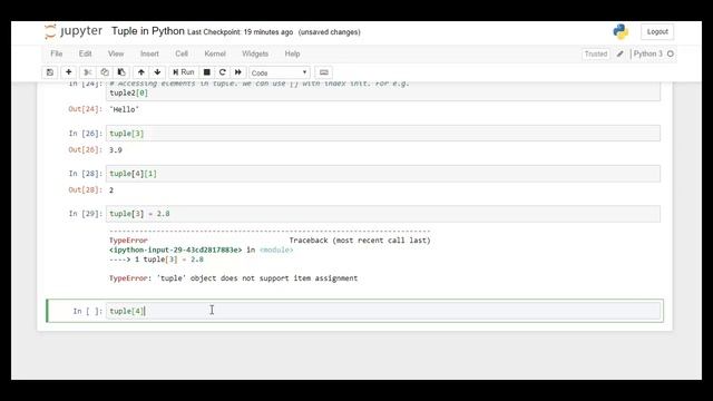 Fundamentals of Programming in Python Lecture 05 Python Tuple Data Type 2 of 3 Data Types in P смотреть онлайн