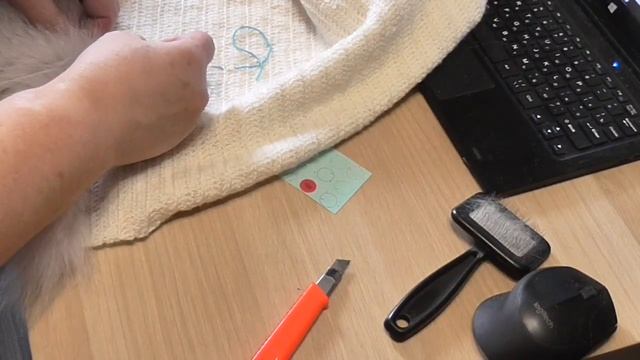 Вязанный меховой палантин смотреть онлайн