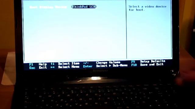 STARTING and DEFAULT BIOS SETTINGS LENOVO B580 смотреть онлайн