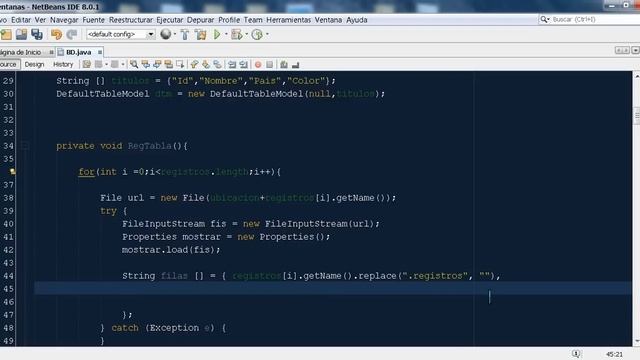 MOSTRAR REGISTROS EN JTABLE (BASE DATOS BLOCK DE NOTAS) смотреть онлайн