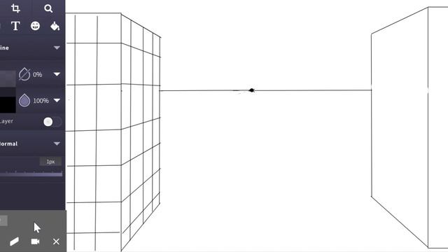 One Point Perspective using sketch.io/sketchpad смотреть онлайн