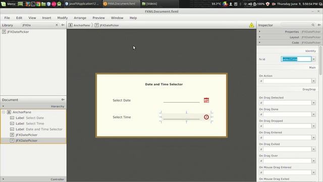 JavaFx JFoenix Tutorial #4 : Date and Time Picker смотреть онлайн