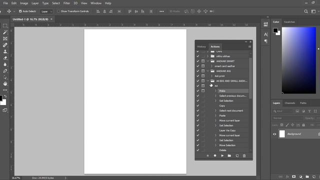 Photoshop Aadhar Smart Card Action || One Click смотреть онлайн