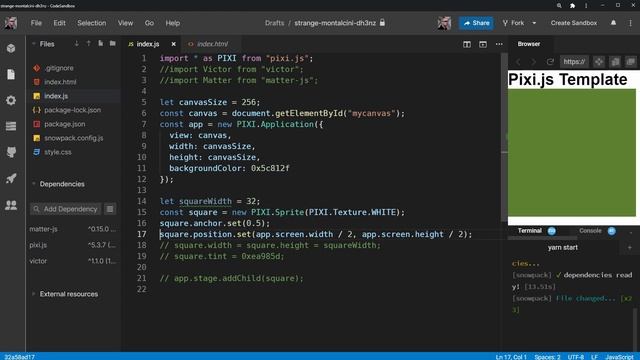PixiJS Tutorial 1 - Get started in 1 minute смотреть онлайн