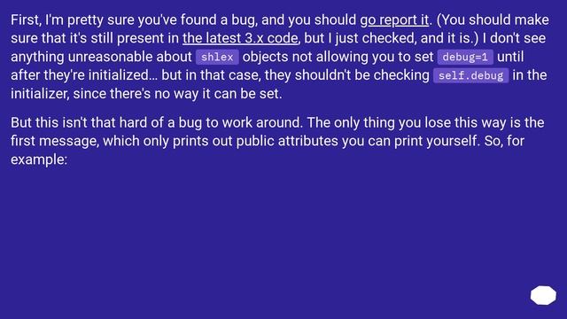 Putting shlex in debug mode смотреть онлайн