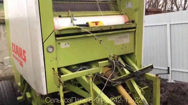 Claas Rollant 66 обмотка сеткой | прессподборщик рулонный