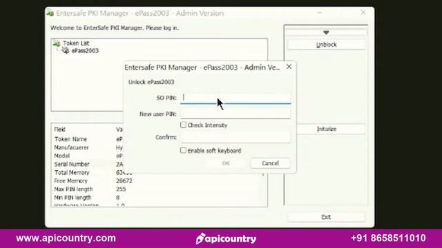 Unlock ePass2003Auto Token Using SO Pin ??. Unlock HYP2003 Token. смотреть онлайн