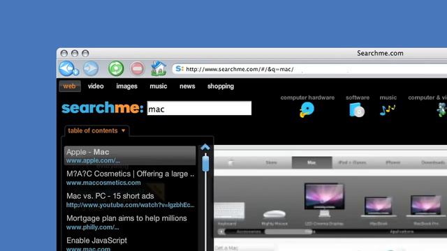 Searchme -- A New Kind of Search Engine смотреть онлайн