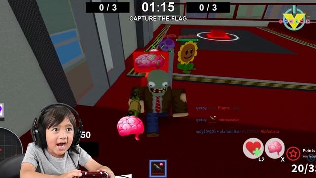 Roblox Plants Vs. Zombies Battlegrounds Let's Play with Ryan Vs Alpha Lexa смотреть онлайн