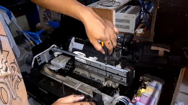 Epson Broken Carriage Belt Fixed Part 1 смотреть онлайн