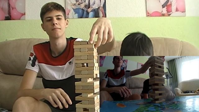 Играем в Jengo с братишкой смотреть онлайн
