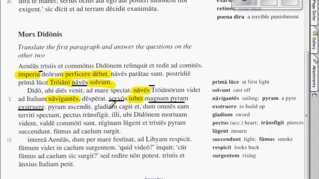 Mors Didonis Translation