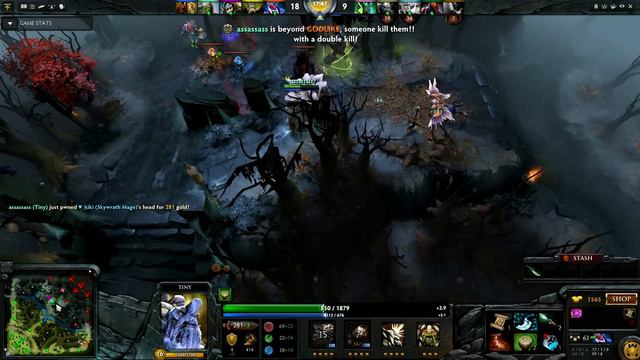 Dota 2 - w33 Top 1 mmr europe Tiny 1 vs 5 - Ranked Match! смотреть онлайн