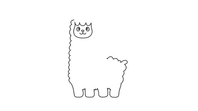 How To Draw A Lama | Step by Step Tutorial for Beginners смотреть онлайн