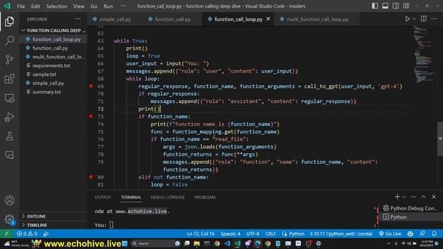 GPT Function calling deep dive with streaming responses смотреть онлайн