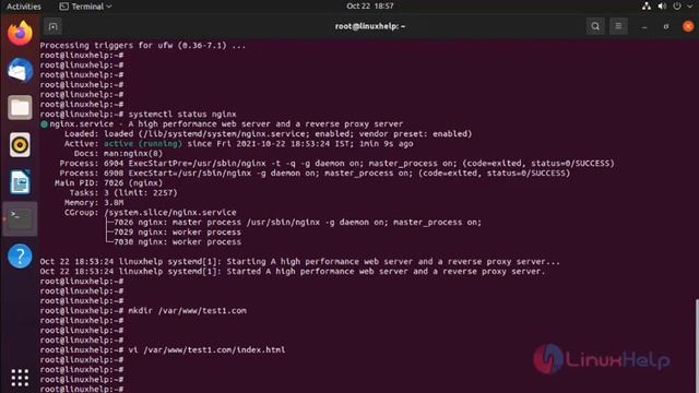 How to install and configure Nginx on Ubuntu 21.04 смотреть онлайн
