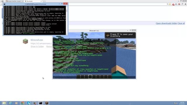 Minecraft Server - Create An Automated Robot [Ample Chat Bot]