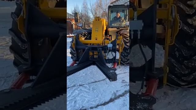 корчеватель деревьев и столбов крокодил на телескопический погрузчик смотреть онлайн