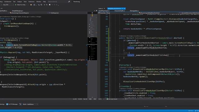 Unity Multiplayer. NGO 9 – Добавляем "крюк-кошку", часть 3. Делаем код сетевым и добавляем инерцию смотреть онлайн