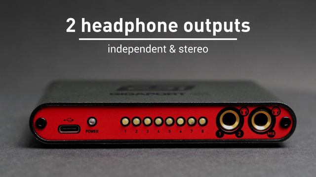 GIGAPORT eX | Professional 24-bit / 192 kHz 8 Output USB Audio Interface смотреть онлайн