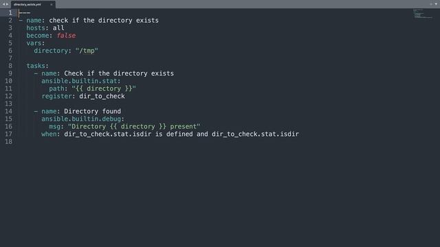 Check if a directory exists - Ansible module stat смотреть онлайн