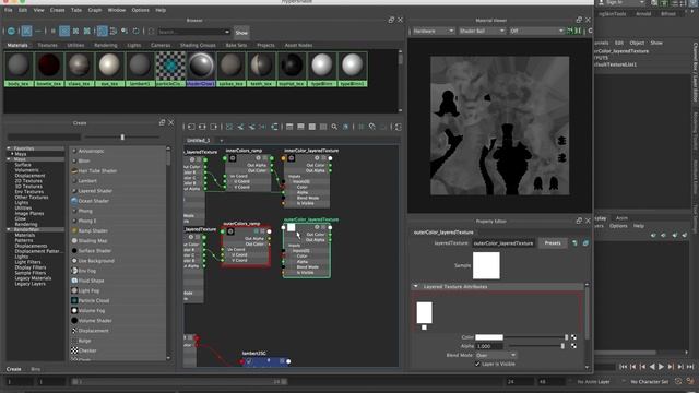 Changing Texture Color in Maya Using Node Network смотреть онлайн