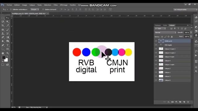 leçon 5 Photoshop - RVB / RGB + CMJN / CMYK + dégradé - الدرس 5 فوتوشوب смотреть онлайн