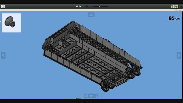 Lego WWII Panther tank Instructions смотреть онлайн