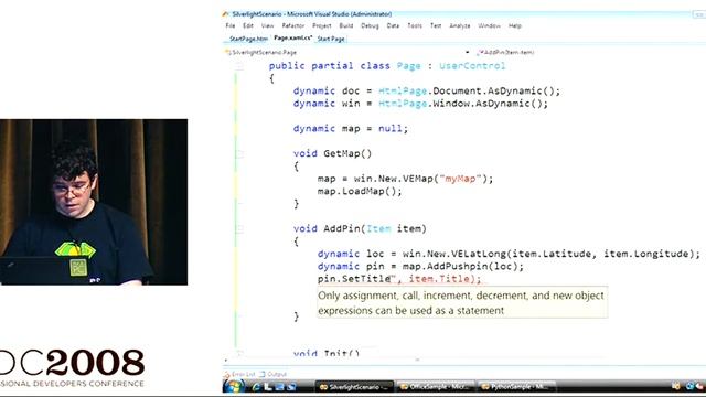 PDC 2008 Natural Interop with Silverlight, Office, and Python in Microsoft Visual C# and Microsoft смотреть онлайн