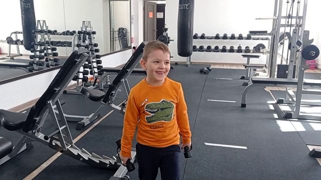 сходили с сыном на тренировку