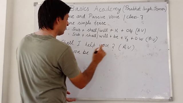 English grammar (active and passive voice- class 7-Future simple tense- passive voice) смотреть онлайн
