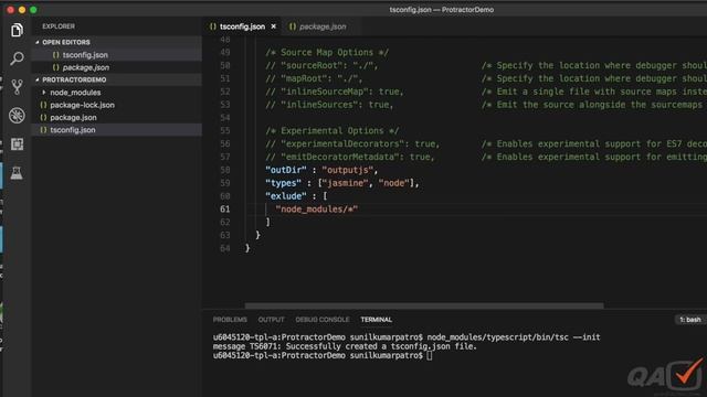 Protractor e2e testing Intro | Step by step setup to run tests using typescript смотреть онлайн