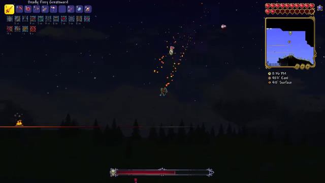 Defeating Skeletron with only melee in Expert mode | Terraria смотреть онлайн