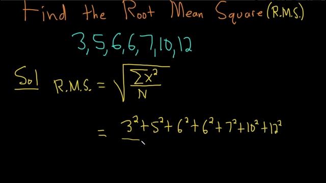 Learn How to Find the Root Mean Square of Numbers (Quadratic Mean) смотреть онлайн