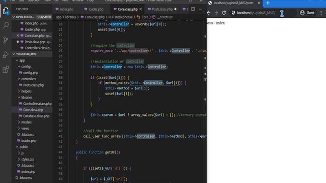 MVC OOP PHP : 6. Create Controllers class (routing into Models and Views) نماذج التصميم смотреть онлайн