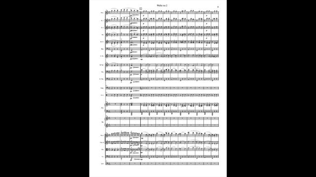 D.Shostakovich Suite for variety orchestra no.2 Waltz score (rearranged version score) смотреть онлайн
