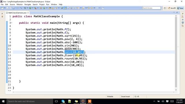 What is Math Class in Java Lang Package?. смотреть онлайн
