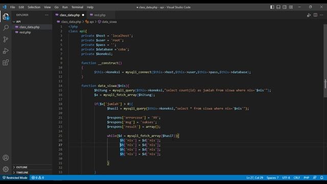 TUTORIAL REST API PHP NATIVE смотреть онлайн