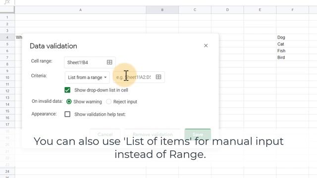 Drop down list in Google Sheets with Data Validation смотреть онлайн